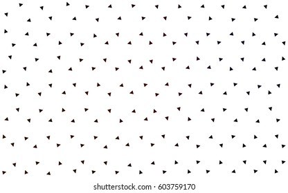 Dark Red vector abstract colorful background, which consist of triangles. Pattern with colored triangles on white background.