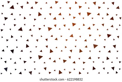 Dark Red vector abstract colorful background, which consist of triangles. Pattern with colored triangles on white background.