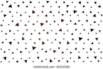 Dark Red vector abstract colorful background, which consist of triangles. Pattern with colored triangles on white background.