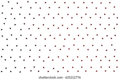 Dark Red vector abstract colorful background, which consist of triangles. Pattern with colored triangles on white background.