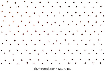 Dark Red vector abstract colorful background, which consist of triangles. Pattern with colored triangles on white background.