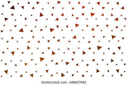 Dark Red vector abstract colorful background, which consist of triangles. Pattern with colored triangles on white background.