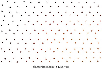 Dark Red vector abstract colorful background, which consist of triangles. Pattern with colored triangles on white background.