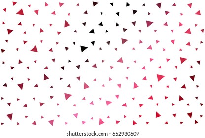 Dark Red vector abstract colorful background, which consist of triangles. Pattern with colored triangles on white background.
