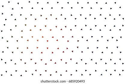 Dark Red vector abstract colorful background, which consist of triangles. Pattern with colored triangles on white background.