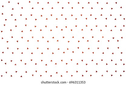 Dark Red vector abstract colorful background, which consist of triangles. Pattern with colored triangles on white background.