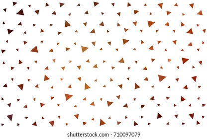 Dark Red vector abstract colorful background, which consist of triangles. Pattern with colored triangles on white background.