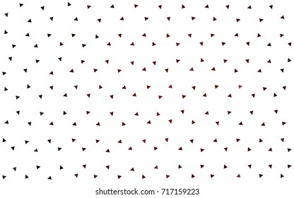 Dark Red vector abstract colorful background, which consist of triangles. Pattern with colored triangles on white background.