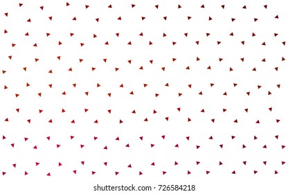 Dark Red vector abstract colorful background, which consist of triangles. Pattern with colored triangles on white background.