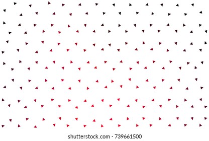 Dark Red vector abstract colorful background, which consist of triangles. Pattern with colored triangles on white background.