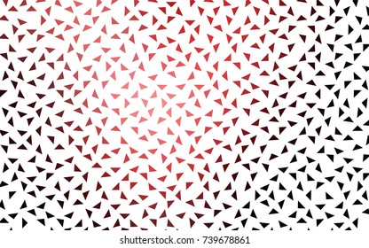 Dark Red vector abstract colorful background, which consist of triangles. Pattern with colored triangles on white background.