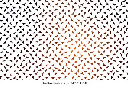 Dark Red vector abstract colorful background, which consist of triangles. Pattern with colored triangles on white background.