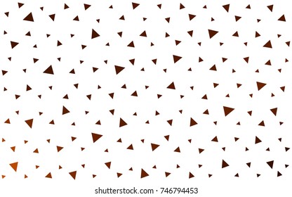 Dark Red vector abstract colorful background, which consist of triangles. Pattern with colored triangles on white background.