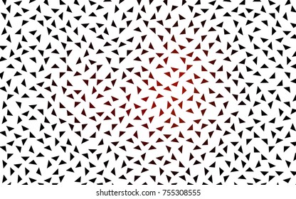 Dark Red vector abstract colorful background, which consist of triangles. Pattern with colored triangles on white background.