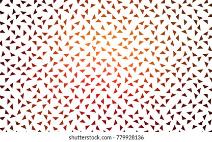 Dark Red vector abstract colorful background, which consist of triangles. Pattern with colored triangles on white background.