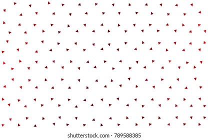 Dark Red vector abstract colorful background, which consist of triangles. Pattern with colored triangles on white background.