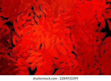 Dark Red vector abstract design with leaves. An elegant bright illustration with leaves in Natural style. Pattern for heads of websites, designs.