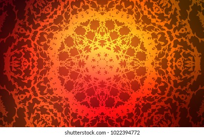 Dark Red vector abstract doodle wallpaper. Doodle illustration made by child in Origami style with gradient. The pattern can be used for coloring books and pages for kids.