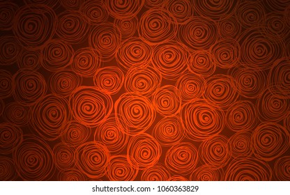 Dark Red vector abstract doodle pattern. Modern geometrical abstract illustration with roses. A completely new design for your business.