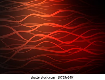 Dark Red vector abstract doodle pattern. Ethnic elegant natural pattern with gradient. The elegant pattern can be used as a part of a brand book.