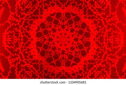 Dark Red vector abstract doodle background. Blurred decorative design in Indian style with lines drown by child. Brand-new design for your business.