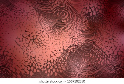 Dark Red vector abstract doodle template. Doodle illustration of flowers in Origami style with gradient. The elegant pattern can be used as a part of a brand book.