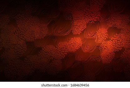 Dark Red vector abstract doodle template. Glitter abstract illustration with doodles and flowers. The pattern can be used for coloring books and pages for kids.