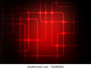 Dark Red vector abstract doodle background. Colorful abstract illustration with lines in Asian style. Hand painted design for web, leaflet, textile.