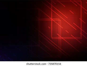 Dark Red vector abstract doodle template. Colorful abstract illustration with lines in Asian style. A completely new template for your business design.