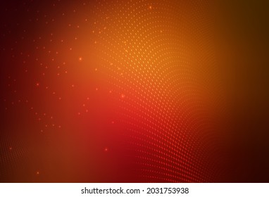 Vector rojo oscuro Ilustración abstracta con burbujas coloreadas al estilo natural. Ilustración abstracta brillante con gotas borrosas de lluvia. Base de los folletos