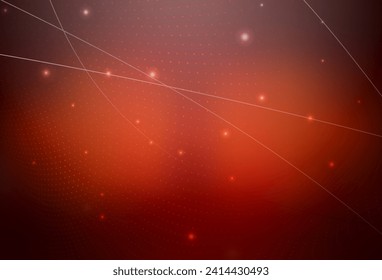 Dark Red vector Abstract illustration with colored bubbles in nature style. Beautiful colored illustration with blurred circles in nature style. Elegant design for wallpapers.