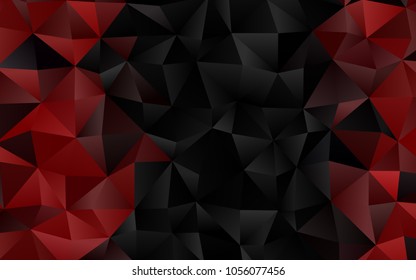 Dark Red vector abstract mosaic background. A vague abstract illustration with gradient. A completely new template for your business design.