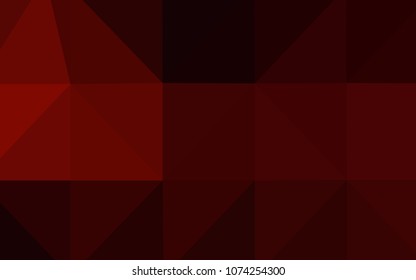Dark Red vector abstract mosaic background. Creative illustration in halftone style with gradient. That pattern can be used as a part of a brand book.