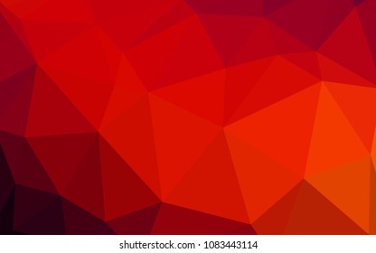 Dark Red vector abstract mosaic background. Modern abstract illustration with triangles. A completely new design for your leaflet.