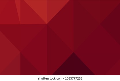 Dark Red vector abstract mosaic background. Creative geometric illustration in Origami style with gradient. That pattern can be used as a part of a brand book.