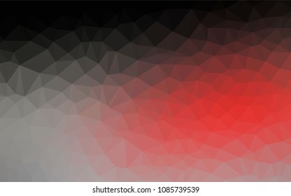 Dark Red vector abstract mosaic pattern. Polygonal abstract illustration with gradient. Brand new design for your business.