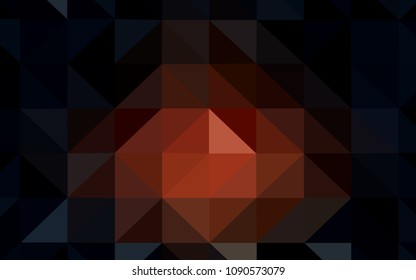 Dark Red vector abstract mosaic pattern. Modern abstract illustration with triangles. A completely new design for your leaflet.