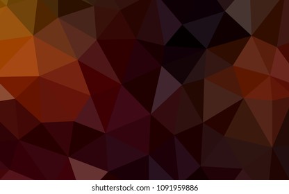Dark Red vector abstract mosaic background. A completely new color illustration in a polygonal style. Pattern for a brand book's backdrop.
