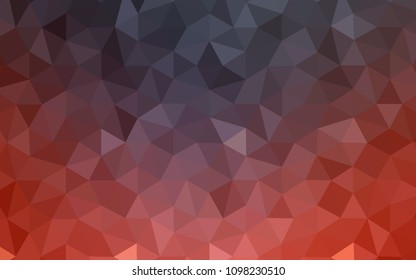 Dark Red vector abstract mosaic pattern. Elegant bright polygonal illustration with gradient. Completely new template for your banner.