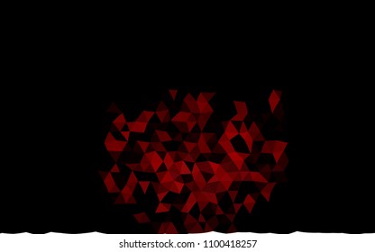 Dark Red vector abstract mosaic background. Creative geometric illustration in Origami style with gradient. The best triangular design for your business.