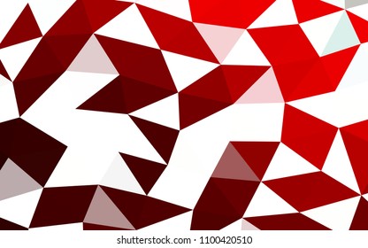Dark Red vector abstract mosaic abstract mosaic. A vague abstract illustration with gradient. Brand new style for your business design.