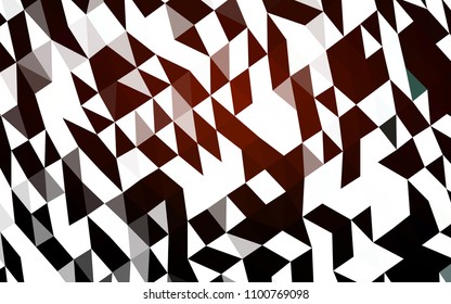 Dark Red vector abstract mosaic pattern. Shining illustration, which consist of triangles. A completely new design for your business.