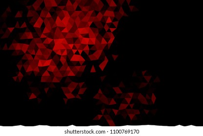 Dark Red vector abstract mosaic background. Colorful illustration in abstract style with gradient. The completely new template can be used for your brand book.