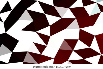 Dark Red vector abstract mosaic abstract mosaic. Triangular geometric sample with gradient.  The textured pattern can be used for background.