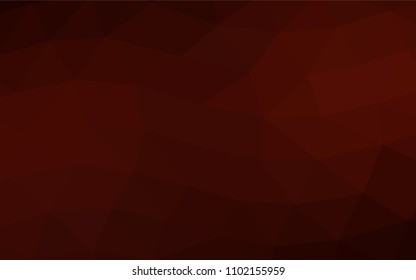 Dark Red vector abstract mosaic template. A vague abstract illustration with gradient. A completely new design for your business.