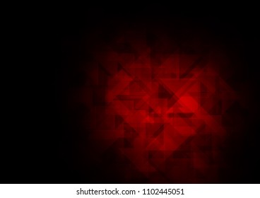 Dark Red vector abstract mosaic abstract mosaic. Glitter abstract illustration with an elegant design. The completely new template can be used for your brand book.