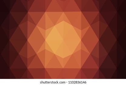 Dark Red vector abstract mosaic background. Colorful illustration in abstract style with triangles. A completely new design for your leaflet.