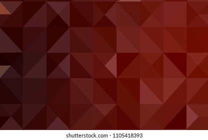 Dark Red vector abstract mosaic background. Elegant bright polygonal illustration with gradient. New template for your brand book.