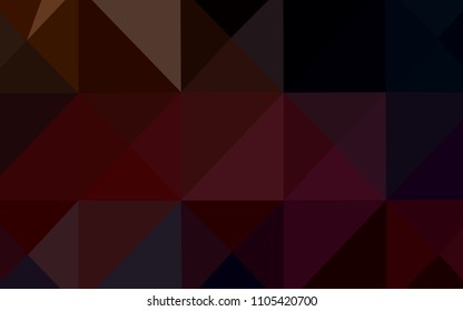 Dark Red vector abstract mosaic pattern. Polygonal abstract illustration with gradient. A completely new template for your business design.