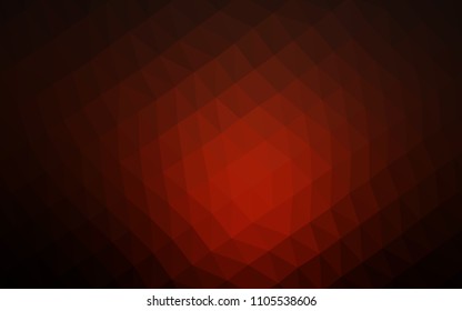 Dark Red vector abstract mosaic pattern. Colorful illustration in abstract style with gradient. The completely new template can be used for your brand book.